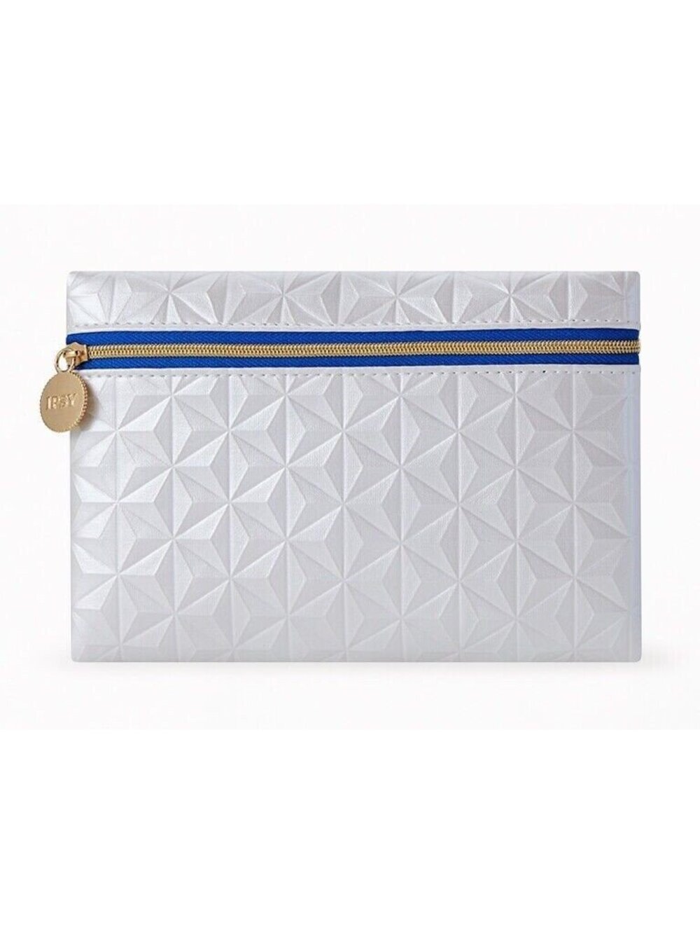 Ipsy Makeup Bag March 2023 Silver Pearl Shimmer Travel Pouch Wallet Clutch Case